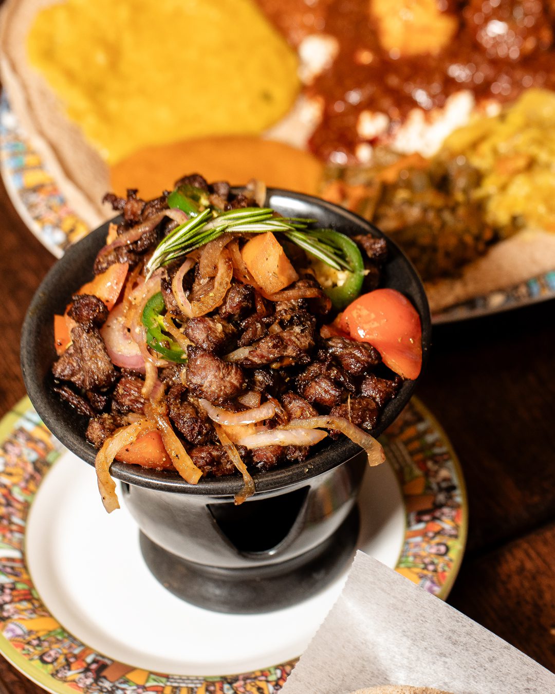 the best tibs in charlotte at Enat