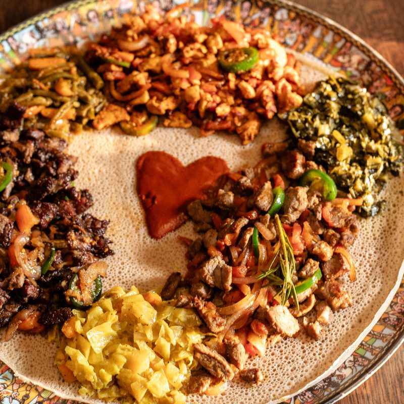 ethiopian sambusa in charlotte at Enat