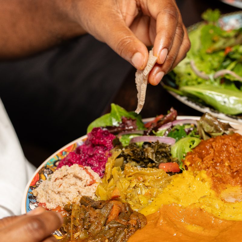 the best vegan options in charlotte can be found at Enat