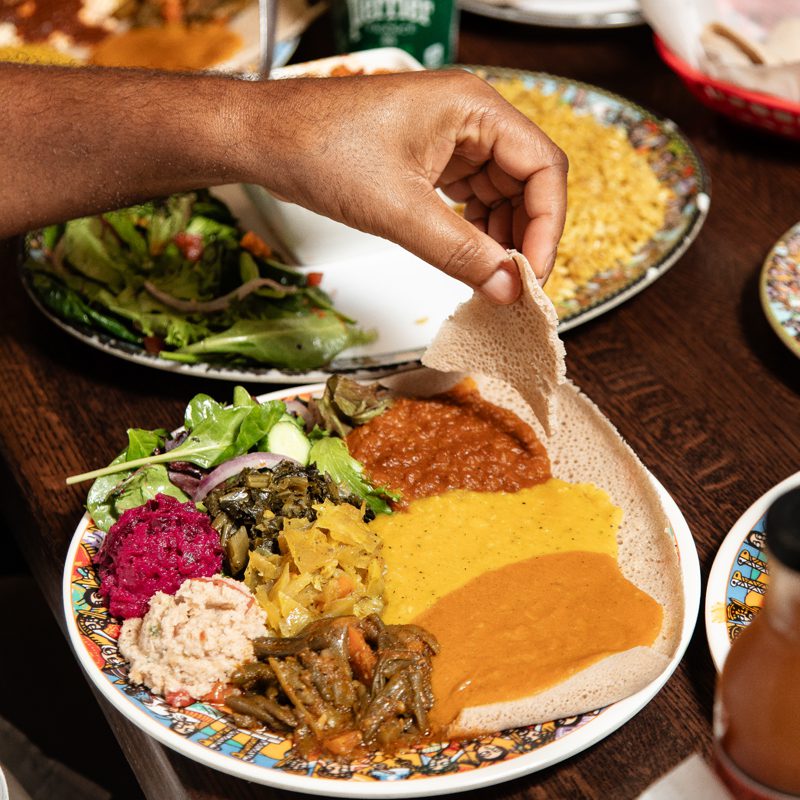 the best vegan options in charlotte can be found at Enat