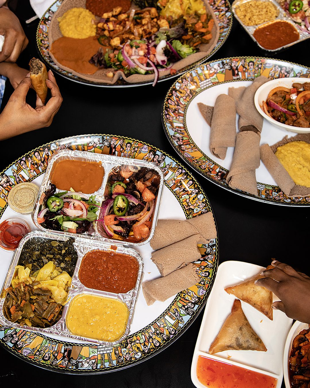 family dining in charlotte at Enat Ethiopian